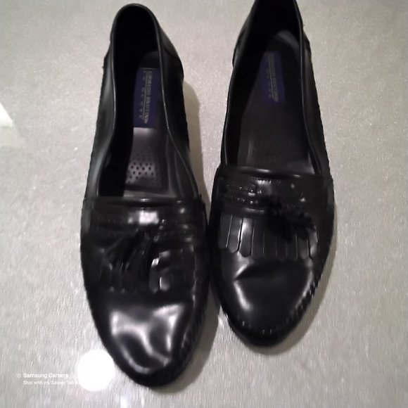 Men Giorgio Brutini Le Glove Black Tassel Moc-Toe Loafers 13D Nice Pre-Owned Con main image 8